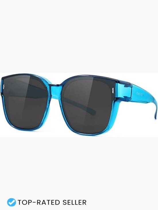 Large Square Fit Over Glasses Sunglasses Oversized Trendy Shades for Driving main image 5